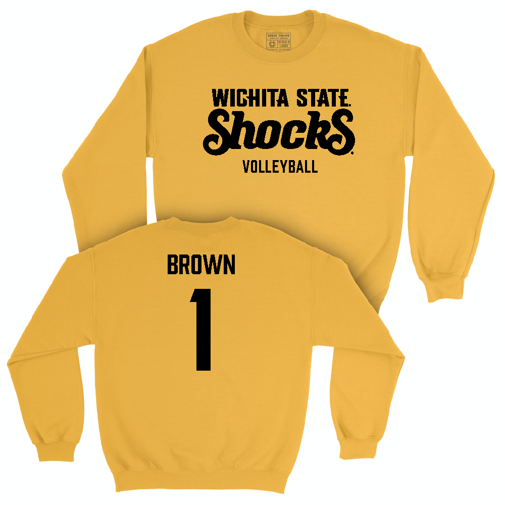 Wichita State Women's Volleyball Gold Shocks Crew   - Olivia Brown