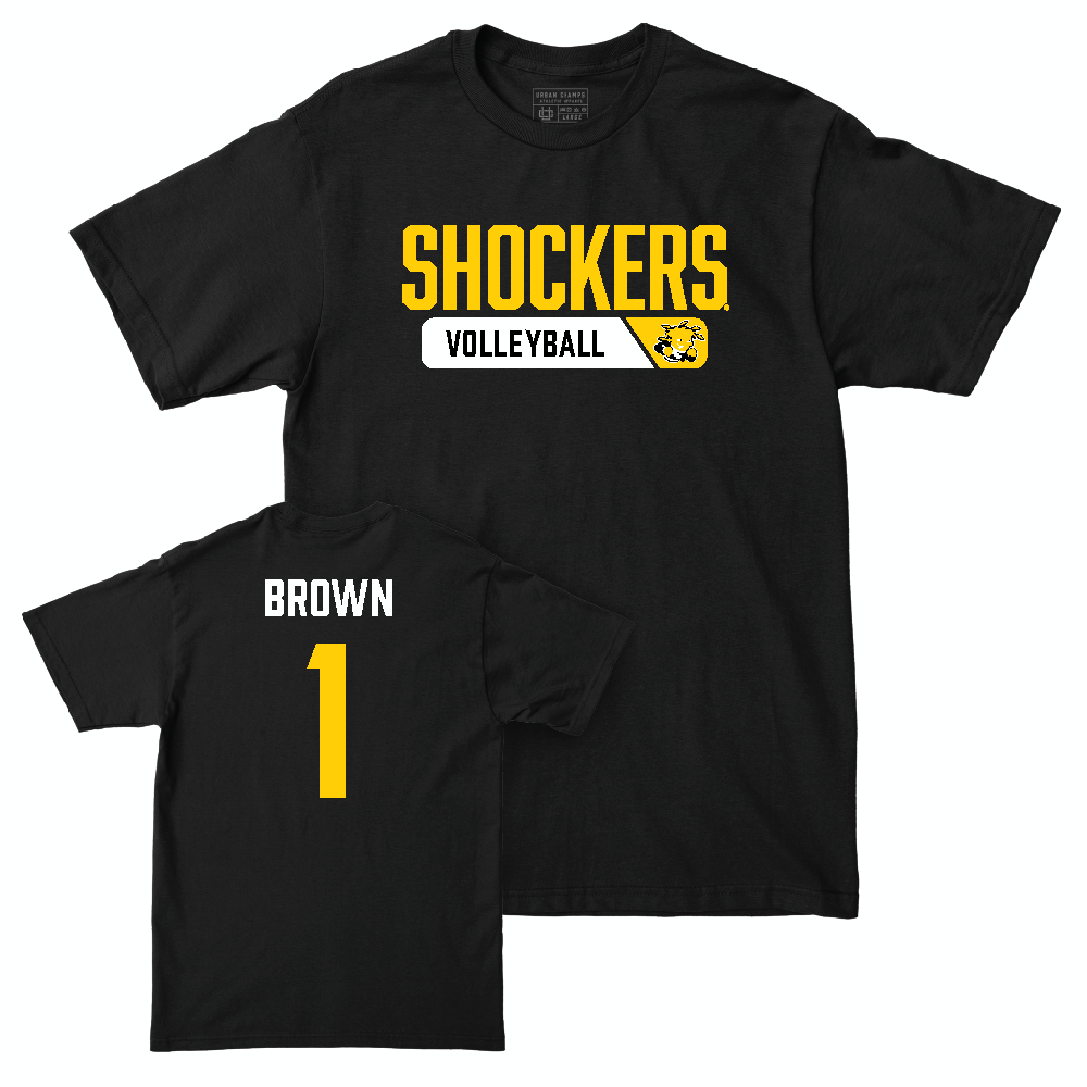 Wichita State Women's Volleyball Black Staple Tee   - Olivia Brown