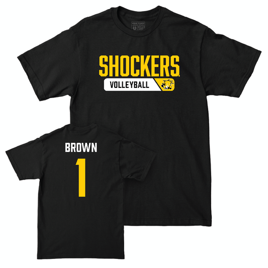 Wichita State Women's Volleyball Black Staple Tee   - Olivia Brown