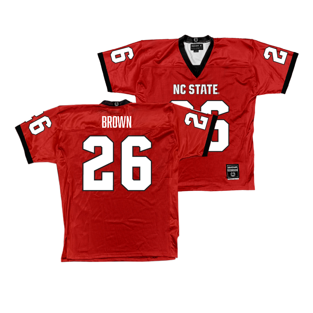 NC State Football Red Jersey - Asaad Brown