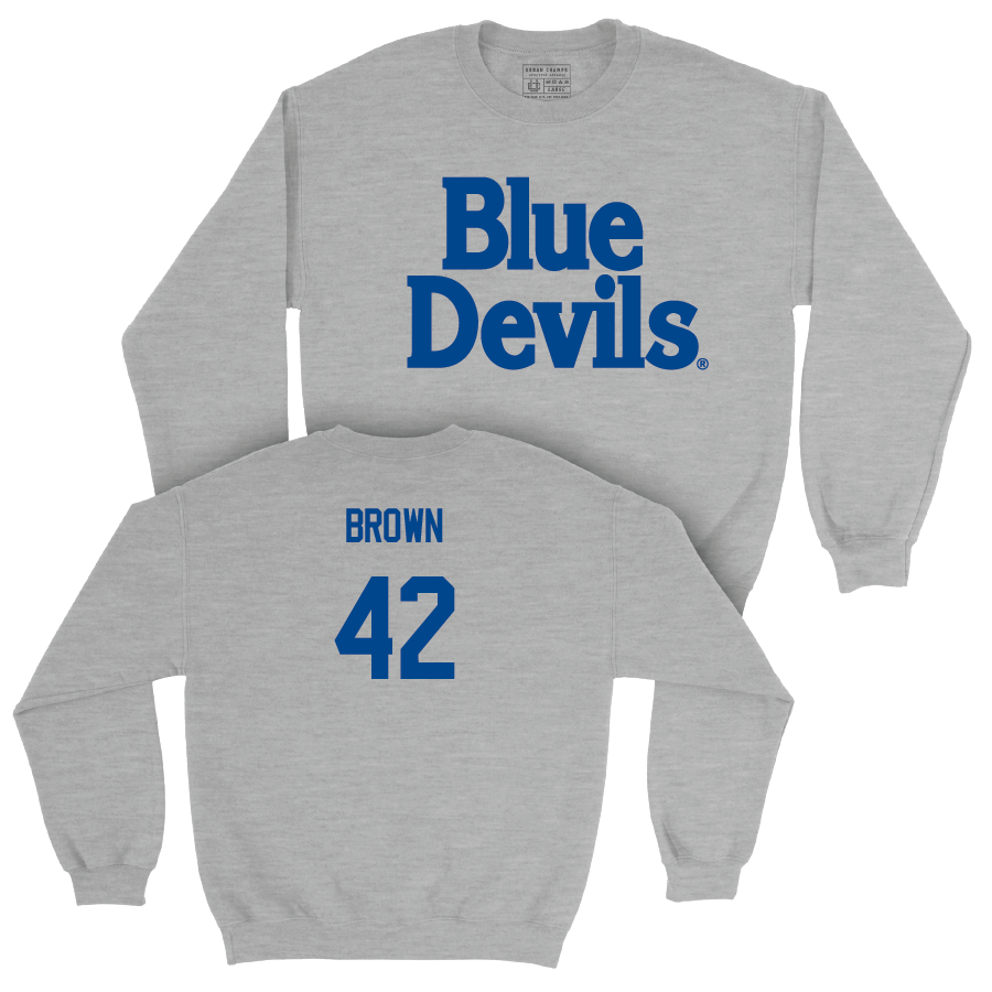 Sport Grey Women's Basketball Blue Devils Crew - Kennedy Brown