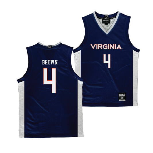 Virginia Women's Basketball Navy Jersey - Jillian Brown