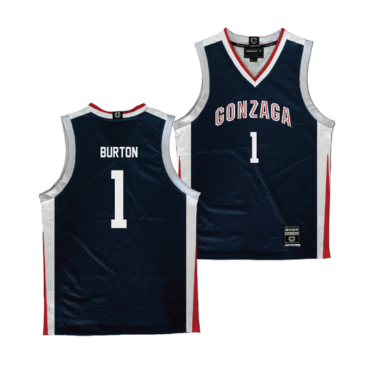 Gonzaga Women's Basketball Navy Jersey - Destiny Burton | #1