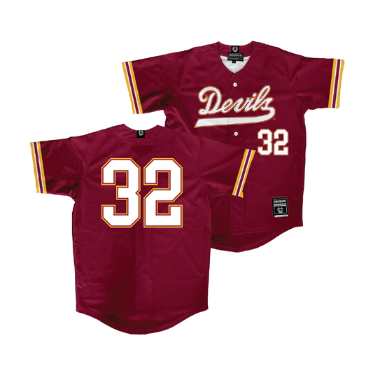 Arizona State Baseball Maroon Jersey - Joshua Butler