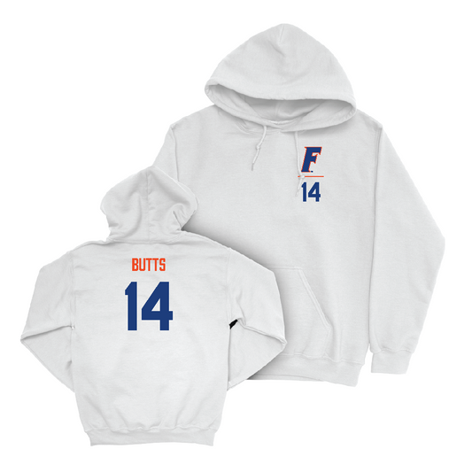 Florida Women's Soccer White Logo Hoodie - Njeri Butts