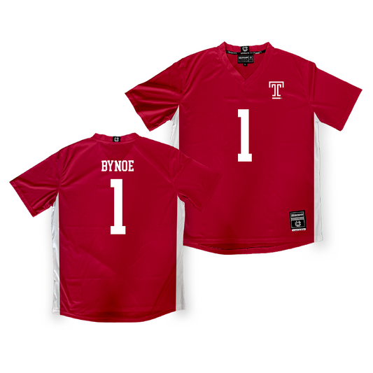 Temple Cherry Women's Soccer Jersey - Tamsin Bynoe | #1