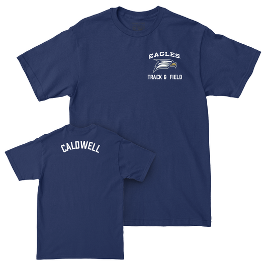 Georgia Southern Women's Track & Field Navy Logo Tee  - Makayla Caldwell