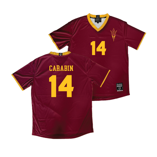 Arizona State Women's Soccer Maroon Jersey - Allison Carabin