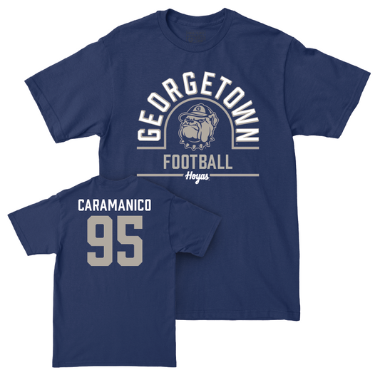 Georgetown Football Navy Classic Tee - John Caramanico