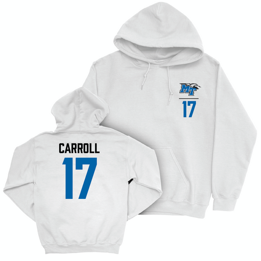 MTSU Women's Soccer White Logo Hoodie  - Allison Carroll