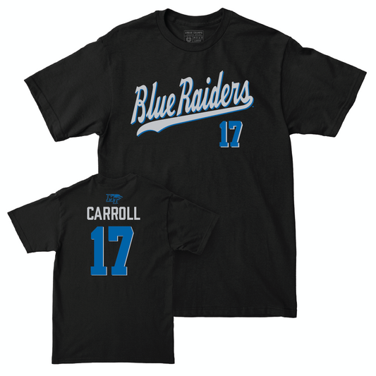 MTSU Women's Soccer Black Script Tee  - Allison Carroll