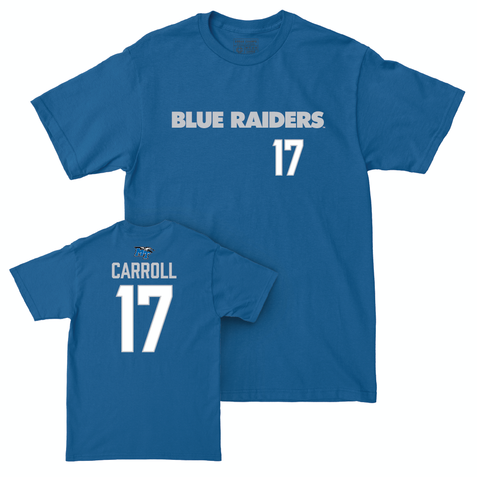 MTSU Women's Soccer Royal Sideline Tee  - Allison Carroll