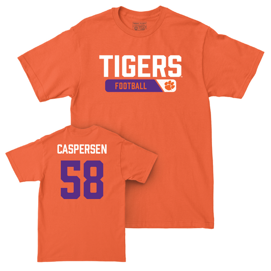 Clemson Football Orange Staple Tee  - Holden Caspersen