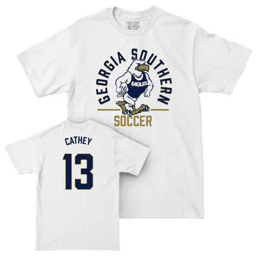 Georgia Southern Women's Soccer White Classic Comfort Colors Tee - Smith Cathey