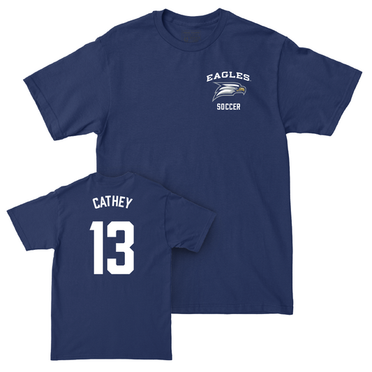 Georgia Southern Women's Soccer Navy Logo Tee - Smith Cathey