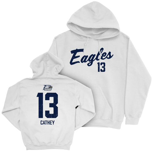 Georgia Southern Women's Soccer White Script Hoodie - Smith Cathey