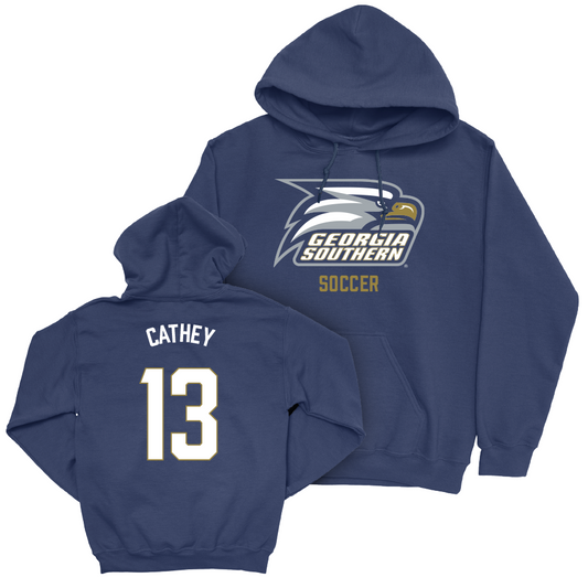 Georgia Southern Women's Soccer Navy Staple Hoodie - Smith Cathey