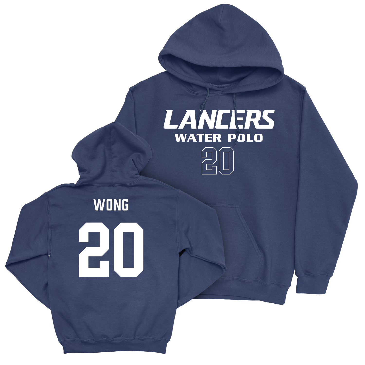 Women's Water Polo Navy Staple Hoodie - Adrianna Wong Youth Small