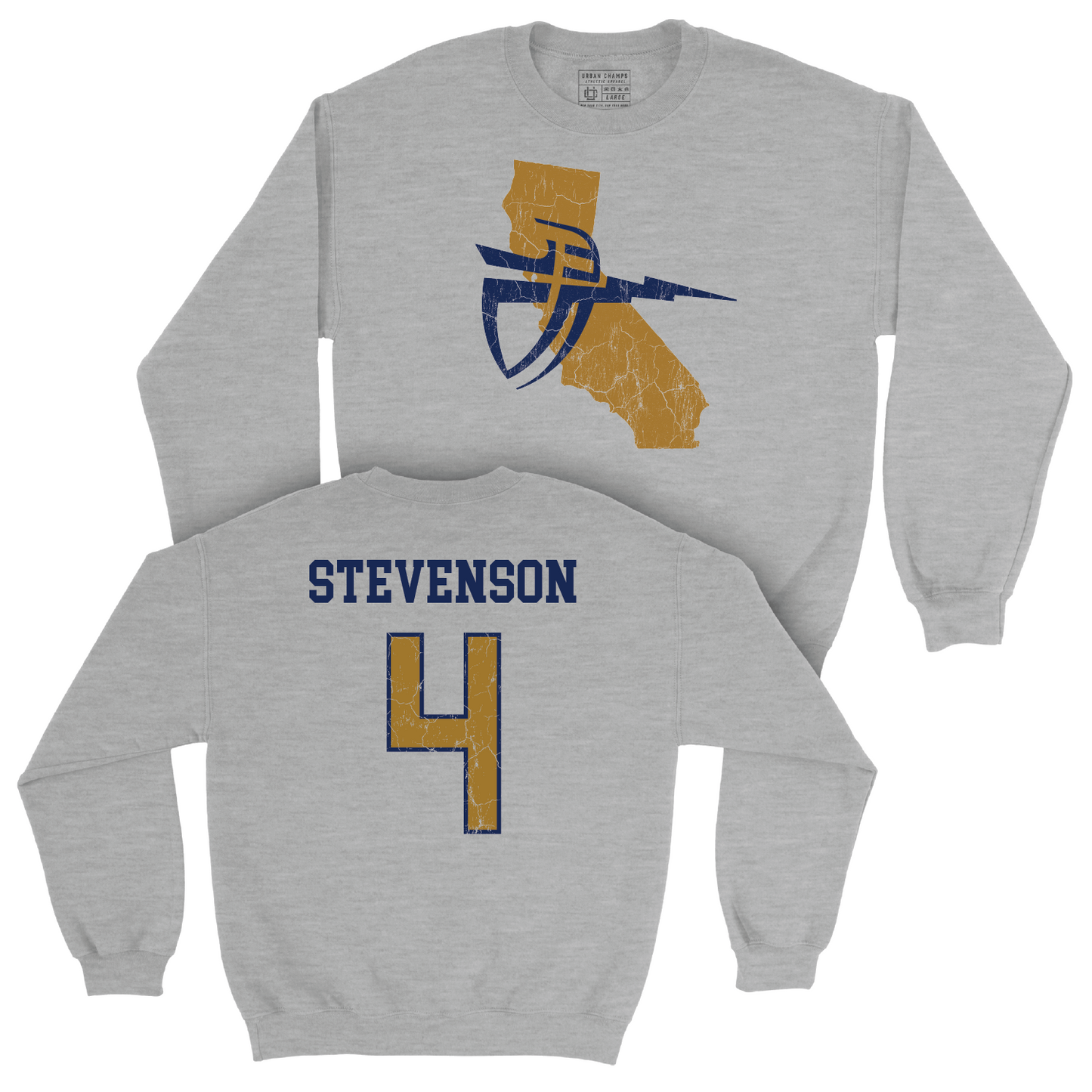 Men's Basketball Sport Grey State Crew - Brantly Stevenson Youth Small