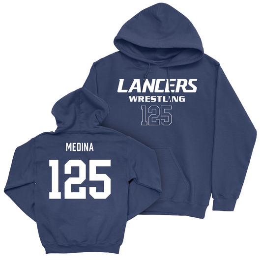 Wrestling Navy Staple Hoodie - Kainoa Medina Youth Small