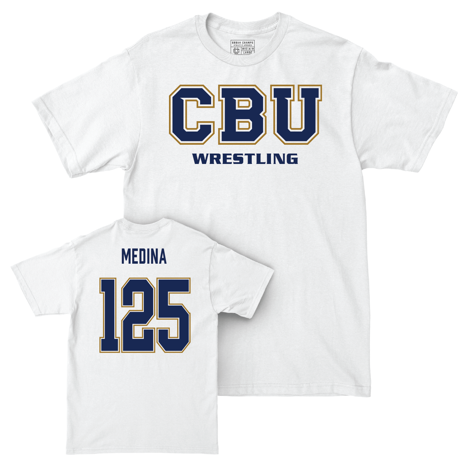 Wrestling White Comfort Colors Classic Tee - Kainoa Medina Youth Small