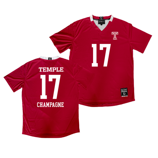 Temple Cherry Men's Soccer Jersey  - Alexander Champagne