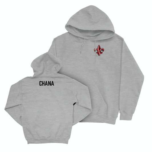 Louisiana Men's Tennis Sport Grey Logo Hoodie  - Sahib Chana