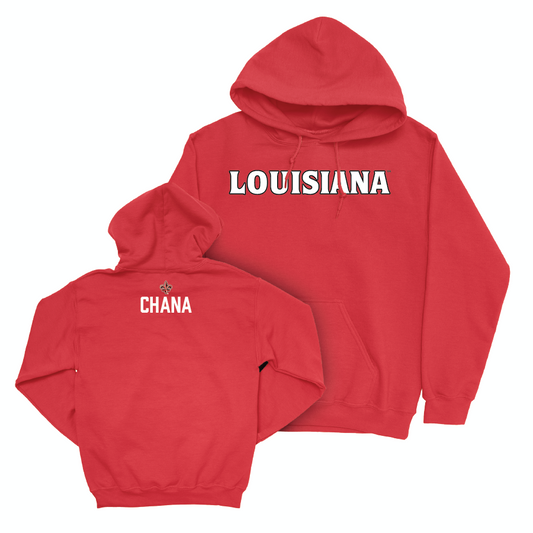 Louisiana Men's Tennis Red Wordmark Hoodie  - Sahib Chana