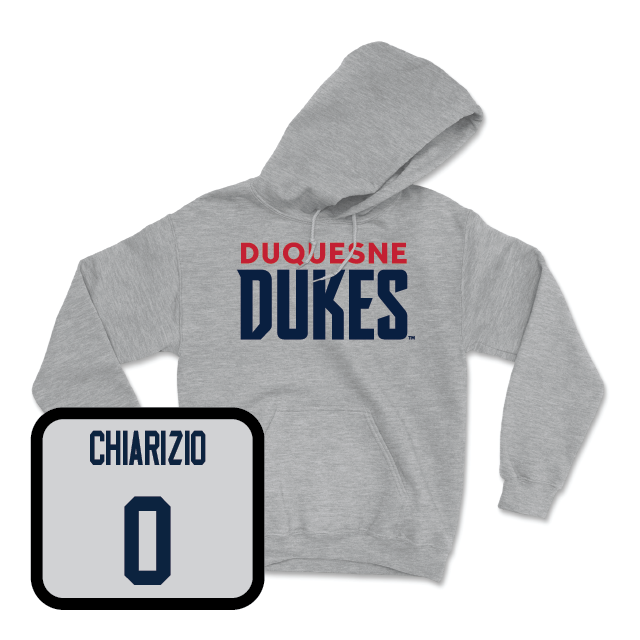 Duquesne Football Sport Grey Lock Hoodie - Nate Chiarizio