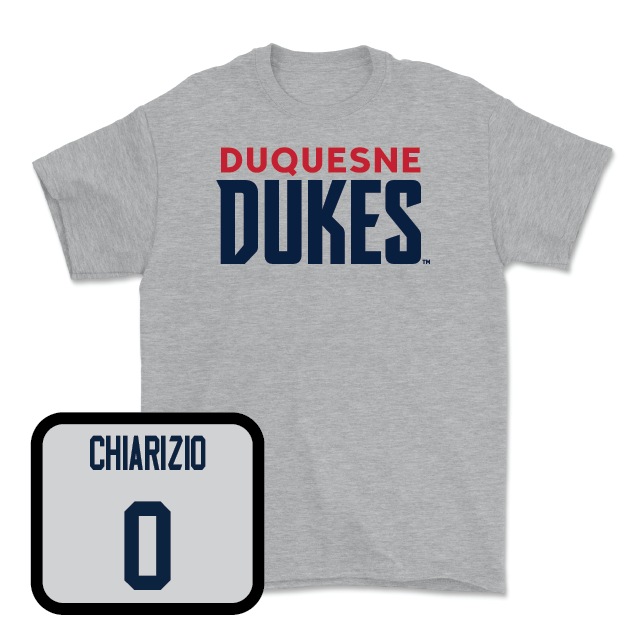 Duquesne Football Sport Grey Lock Tee - Nate Chiarizio