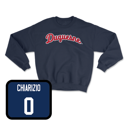 Duquesne Football Navy Script Crew - Nate Chiarizio