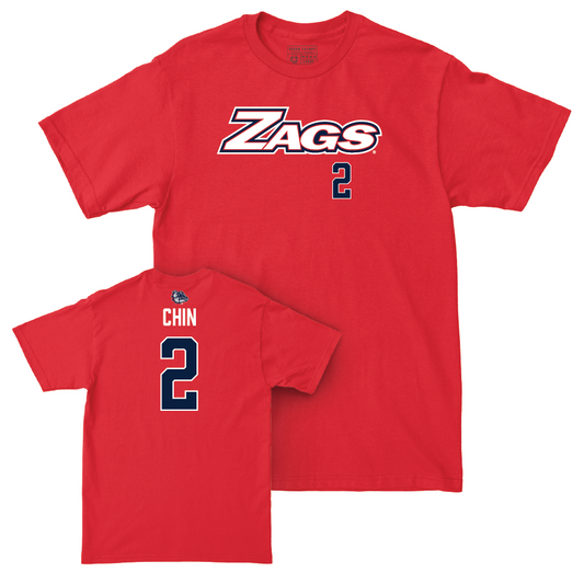 Gonzaga Women's Soccer Red Zags Tee  - Lauren Chin