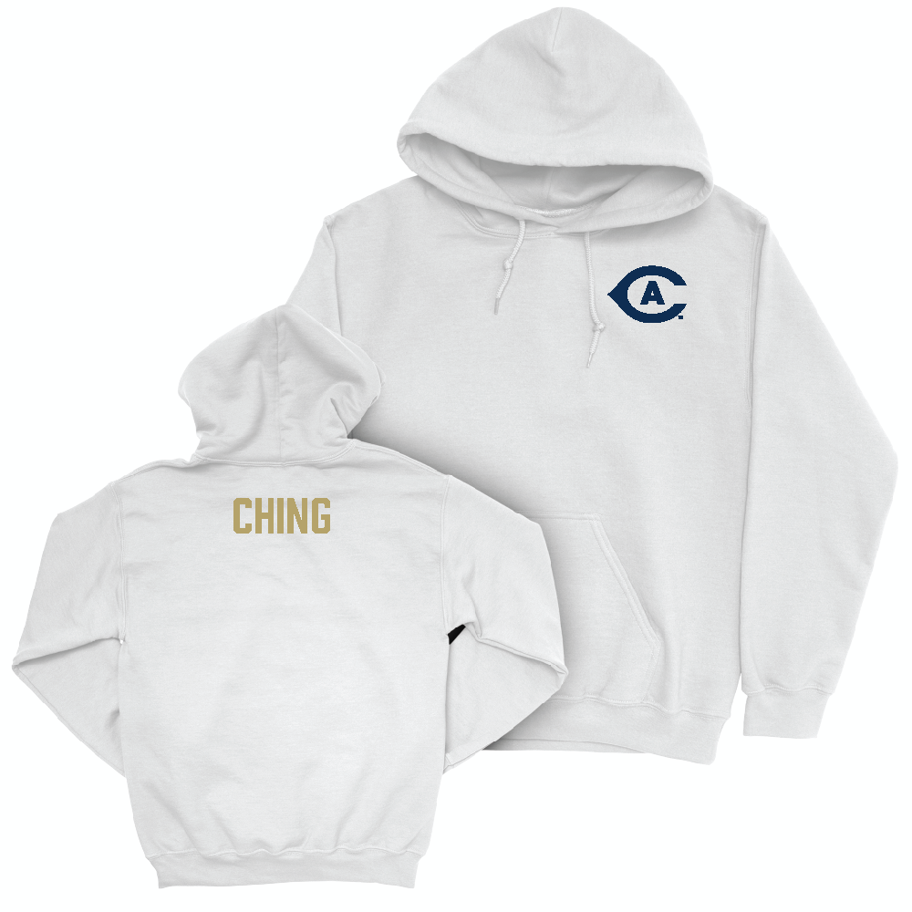 UC Davis Women's Swim & Dive White Logo Hoodie - Maddy Ching