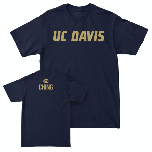 UC Davis Women's Swim & Dive Navy Sideline Tee - Maddy Ching