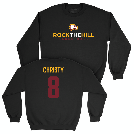 Winthrop Men's Basketball Black Club Crew - Cam Christy