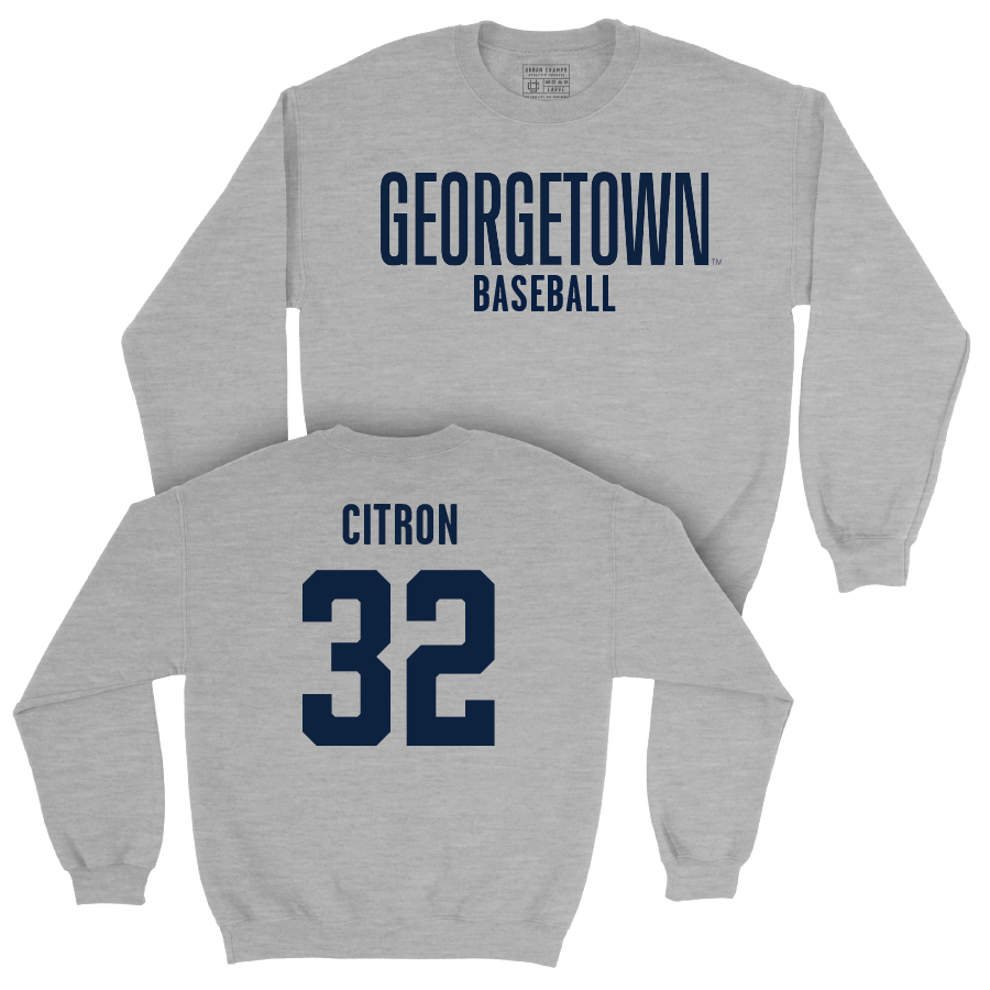 Georgetown Baseball Sport Grey Wordmark Crew   - Andrew Citron