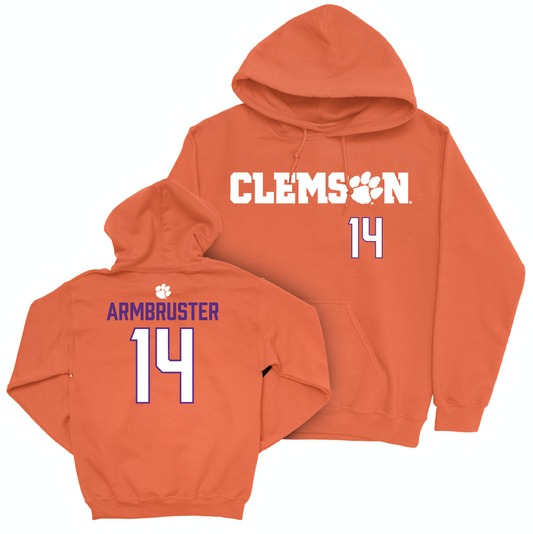 Clemson Women's Volleyball Orange Sideline Hoodie - Audrey Armbruster Small