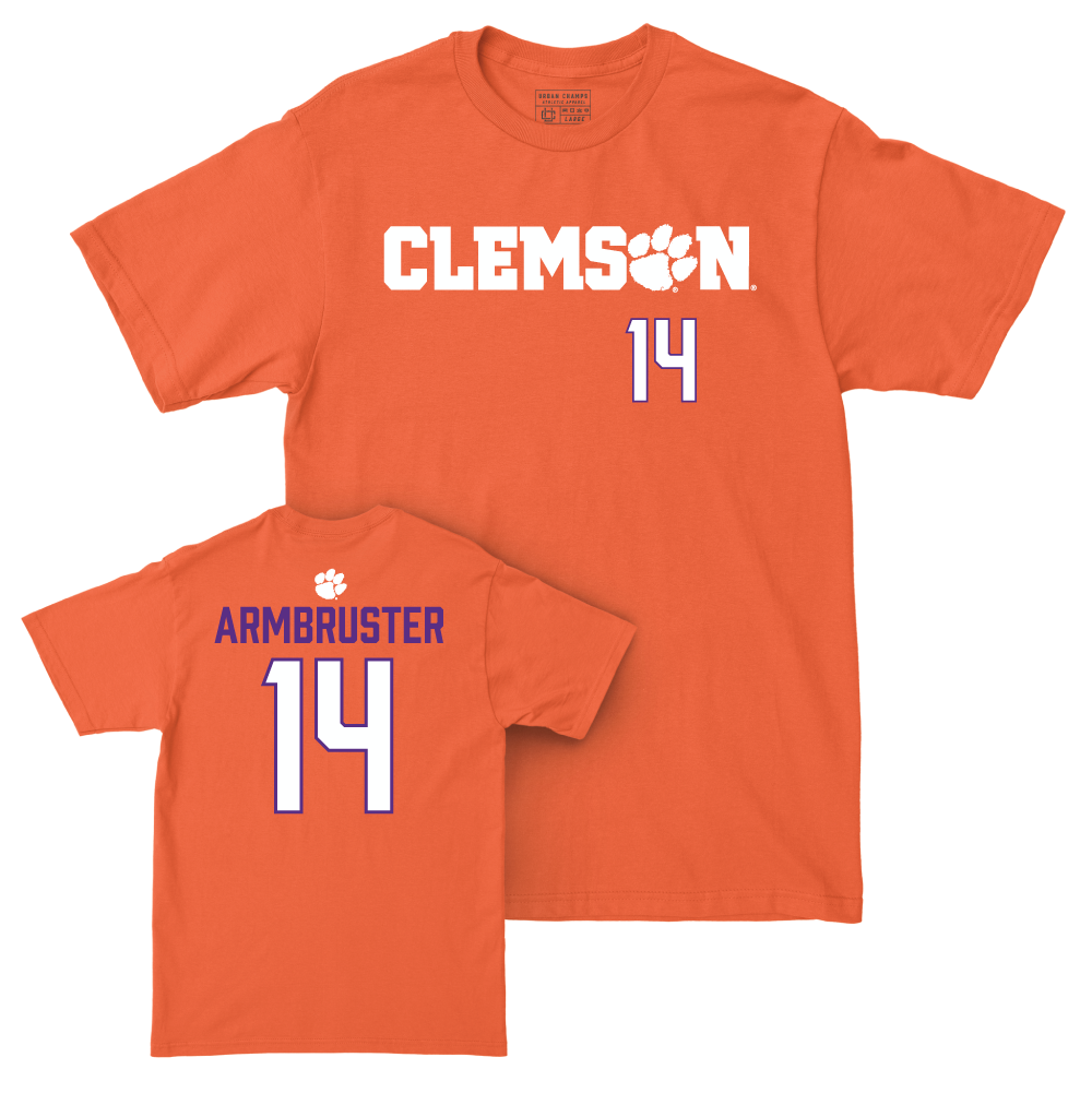 Clemson Women's Volleyball Orange Sideline Tee - Audrey Armbruster Small