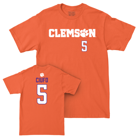 Clemson Baseball Orange Sideline Tee - Andrew Ciufo Small