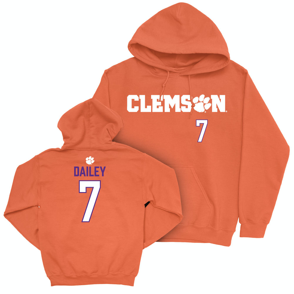 Clemson Women's Volleyball Orange Sideline Hoodie - Azyah Dailey Small