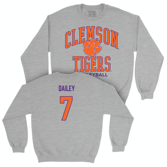 Clemson Women's Volleyball Sport Grey Classic Crew - Azyah Dailey Small