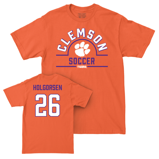 Clemson Women's Soccer Orange Arch Tee - Addy Holgorsen Small