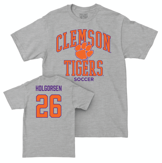 Clemson Women's Soccer Sport Grey Classic Tee - Addy Holgorsen Small