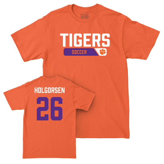 Clemson Women's Soccer Orange Staple Tee - Addy Holgorsen Small