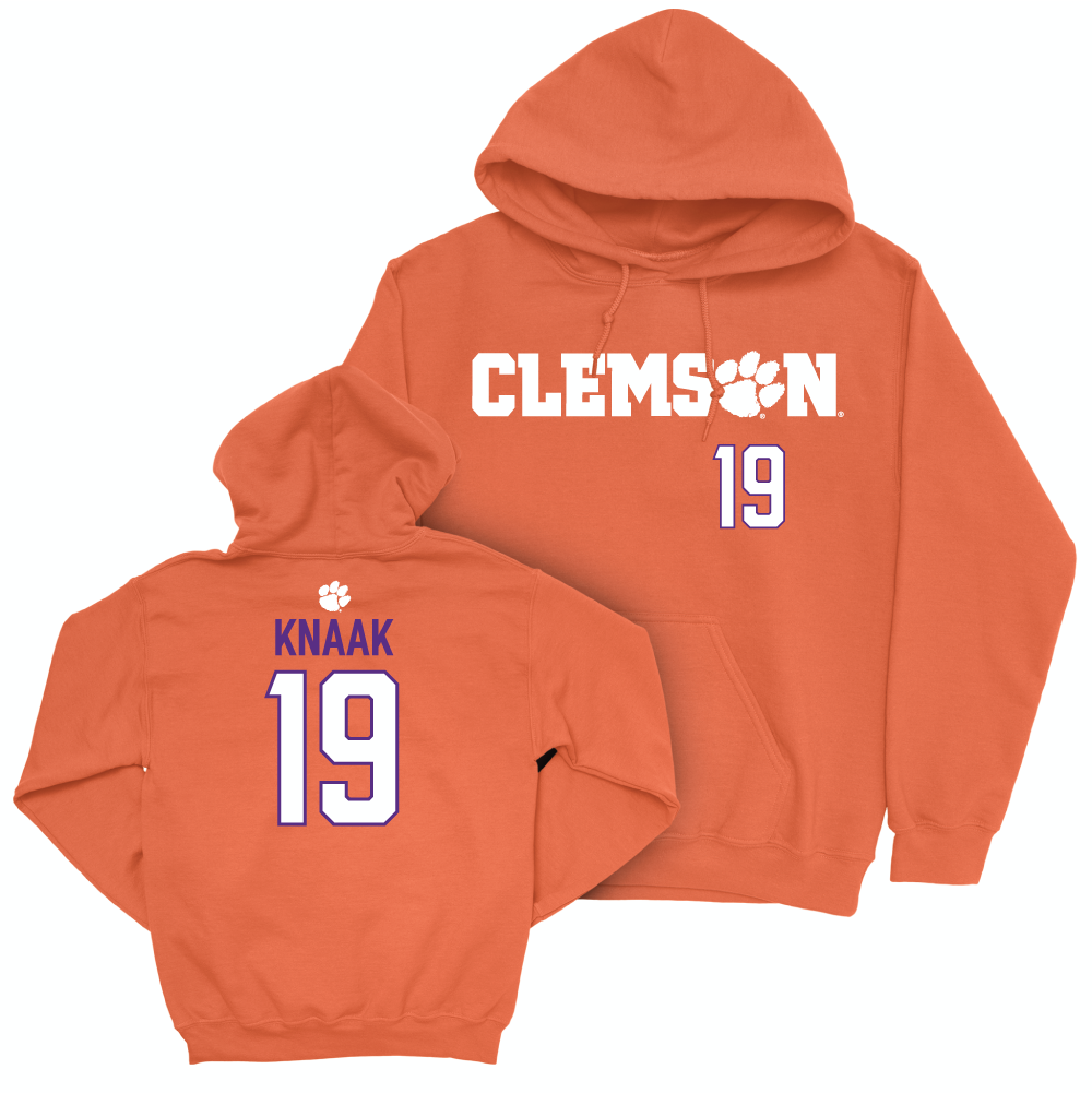 Clemson Baseball Orange Sideline Hoodie - Aidan Knaak Small