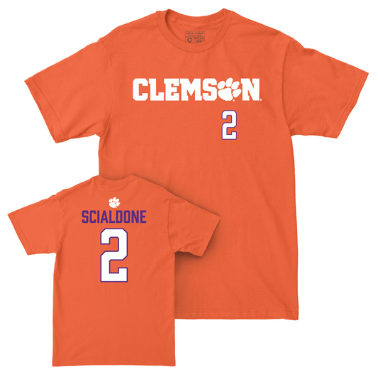 Clemson Women's Lacrosse Orange Sideline Tee - Alex Scialdone Small