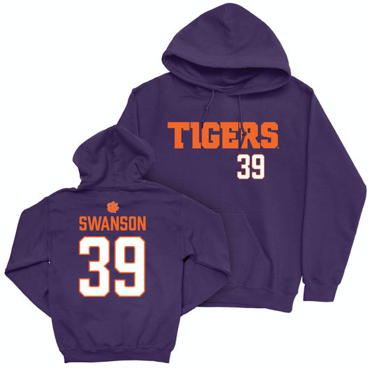 Clemson Football Purple Tigers Hoodie - Aidan Swanson Small