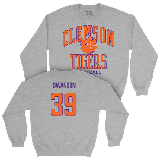 Clemson Football Sport Grey Classic Crew - Aidan Swanson Small