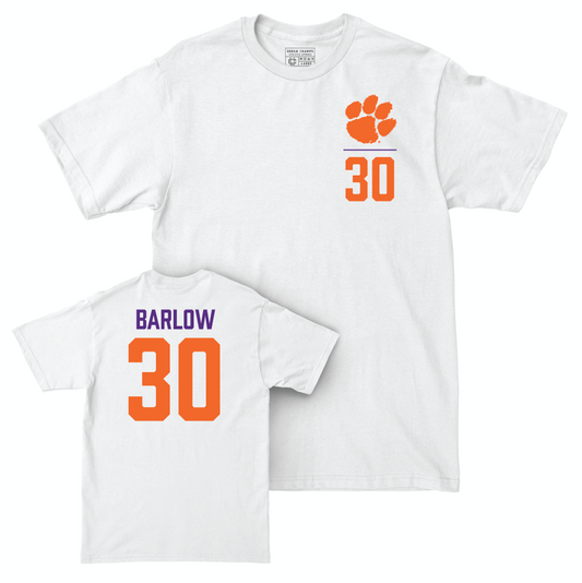 Clemson Baseball White Logo Comfort Colors Tee - Billy Barlow Small