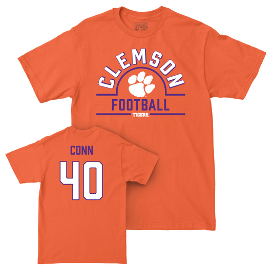 Clemson Football Orange Arch Tee - Brodey Conn Small